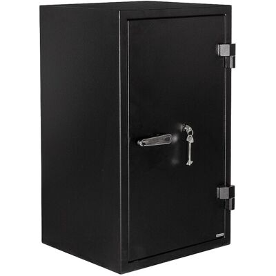 Unique Kluis S2 met sleutel in zwart staal - Inbraak- en brandwerend - H 83 x B 48 x D 43,5 cm - 78 L - MIRILO - Zwart Unique Kluis S2 met sleutel in zwart staal - Inbraak- en brandwerend - H 83 x B 48 x D 43,5 cm - 78 L - MIRILO - Zwart
