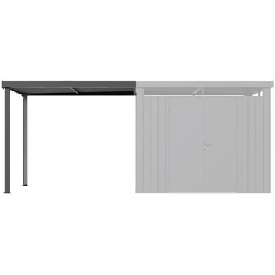 Unique Aanbouw voor tuinschuur - 5,99 m² - Dikte 0,35 mm - Antracietgrijs - MERANO - Antracietgrijs Unique Aanbouw voor tuinschuur - 5,99 m² - Dikte 0,35 mm - Antracietgrijs - MERANO - Antracietgrijs