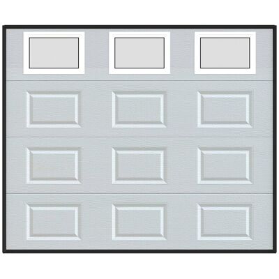 Unique Sectionale garagedeur met cassettes - Wit - Met ramen - Automatisch - CAOPAS - Wit Unique Sectionale garagedeur met cassettes - Wit - Met ramen - Automatisch - CAOPAS - Wit