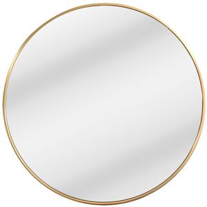 Unique Grote ronde wandspiegel van aluminium - D. 80 cm - Goudkleurig - ELYRO - Goudkleurig Unique Grote ronde wandspiegel van aluminium - D. 80 cm - Goudkleurig - ELYRO - Goudkleurig