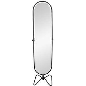 Unique Draaiende staande spiegel van metaal - B. 40 x H. 169 cm - Zwart - ASATU - Zwart Unique Draaiende staande spiegel van metaal - B. 40 x H. 169 cm - Zwart - ASATU - Zwart