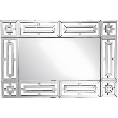 Unique Wandspiegel in roestvrij staal - B. 120 x H. 80 cm - LOAYE - Zilverkleurig Unique Wandspiegel in roestvrij staal - B. 120 x H. 80 cm - LOAYE - Zilverkleurig