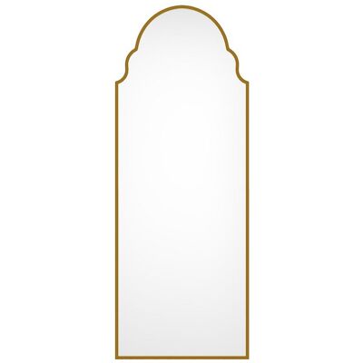 Unique Grote metalen spiegel - B. 60 x H. 160 cm - Goud - KARIAN - Goudkleurig Unique Grote metalen spiegel - B. 60 x H. 160 cm - Goud - KARIAN - Goudkleurig