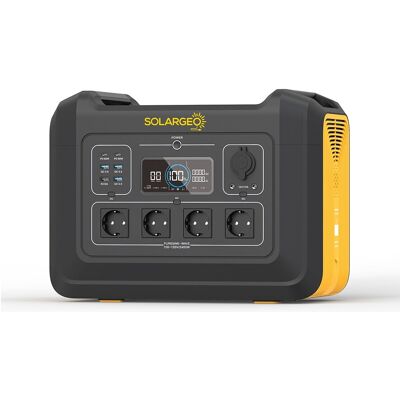 Unique Draagbare elektrische batterij - Vermogen 2232 Wh - 2400 W - ELECFULL - Zwart, Geel Unique Draagbare elektrische batterij - Vermogen 2232 Wh - 2400 W - ELECFULL - Zwart, Geel