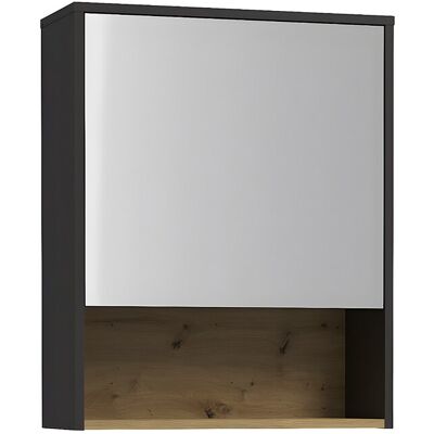 Unique Badkamer muurkast - Antraciet - 60 cm - YANGRA - Antracietgrijs Unique Badkamer muurkast - Antraciet - 60 cm - YANGRA - Antracietgrijs