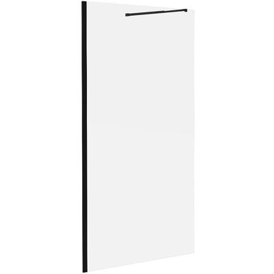 Unique Inloopdouchewand - Matzwart - 6 mm glas - 120 x 200 cm - DAREN - Zwart Unique Inloopdouchewand - Matzwart - 6 mm glas - 120 x 200 cm - DAREN - Zwart