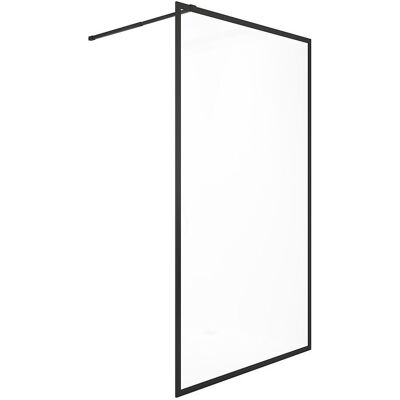 Unique Douchewand voor inloopdouche – 100 x 200 cm – Matzwart – Gehard glas – AMBERI - Zwart Unique Douchewand voor inloopdouche – 100 x 200 cm – Matzwart – Gehard glas – AMBERI - Zwart