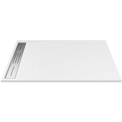 Unique Opzetdouchebak in hars – Met sifon – Wit – 120 x 90 cm - Snijdbaar - LYROSA - Wit Unique Opzetdouchebak in hars – Met sifon – Wit – 120 x 90 cm - Snijdbaar - LYROSA - Wit