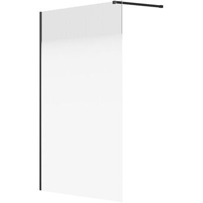 Unique Gebogen Italiaanse douchewand mist - 140 x 200 cm - Mat zwart - POMARO - Zwart Unique Gebogen Italiaanse douchewand mist - 140 x 200 cm - Mat zwart - POMARO - Zwart