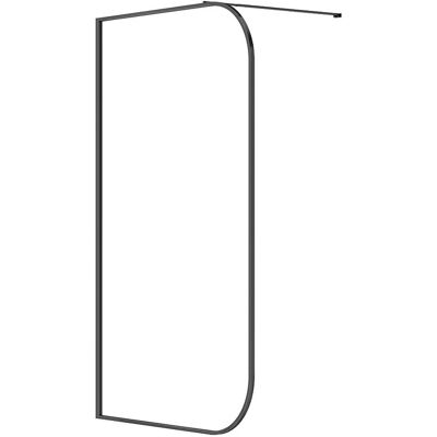 Unique Gebogen Italiaanse douchewand - 120 x 200 cm - Mat zwart - DOUYANO - Zwart Unique Gebogen Italiaanse douchewand - 120 x 200 cm - Mat zwart - DOUYANO - Zwart