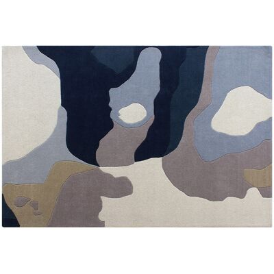 Unique Getuft vloerkleed 100% wol met abstracte motieven - 160 x 230 cm - Multicolour - 2400g/m² - ELINA - Veelkleurig Unique Getuft vloerkleed 100% wol met abstracte motieven - 160 x 230 cm - Multicolour - 2400g/m² - ELINA - Veelkleurig