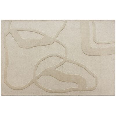 Unique Getuft vloerkleed 100% wol - 160 x 230 cm - Beige - 2200g/m² - ALINOR - Beige Unique Getuft vloerkleed 100% wol - 160 x 230 cm - Beige - 2200g/m² - ALINOR - Beige