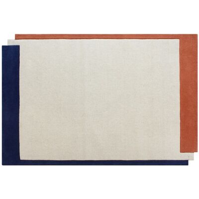 Unique Getuft vloerkleed 100% wol - 200 x 290 cm - Beige, terracotta en donkerblauw - 2200g/m² - MARISA - Veelkleurig Unique Getuft vloerkleed 100% wol - 200 x 290 cm - Beige, terracotta en donkerblauw - 2200g/m² - MARISA - Veelkleurig
