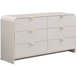 Unique Ladekast 6 lades - MDF - Beige en goud - ORALINO - Beige Unique Ladekast 6 lades - MDF - Beige en goud - ORALINO - Beige