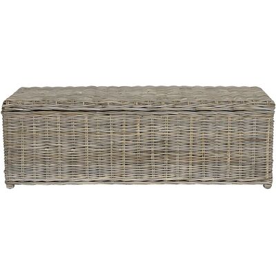 Unique Opbergruimte van kubu GAO - L130 x D45 x H44 cm - Natuurlijk grijs - Grijs Unique Opbergruimte van kubu GAO - L130 x D45 x H44 cm - Natuurlijk grijs - Grijs