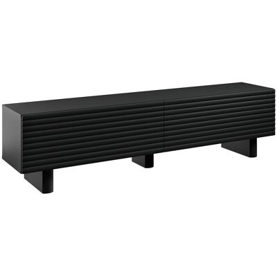 Unique Tv-meubel met 2 deuren van MDF - 180 cm - Zwart - LUDIMA - Zwart Unique Tv-meubel met 2 deuren van MDF - 180 cm - Zwart - LUDIMA - Zwart