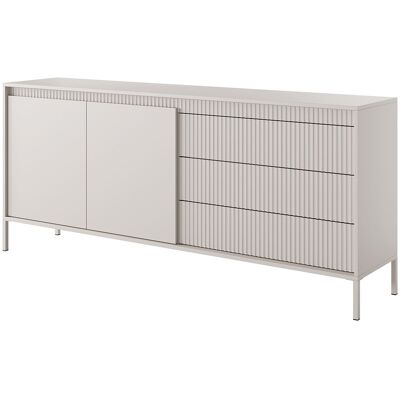 Unique Buffet met 3 laden en 2 deuren van MDF - Beige - NURSEMA - Beige Unique Buffet met 3 laden en 2 deuren van MDF - Beige - NURSEMA - Beige