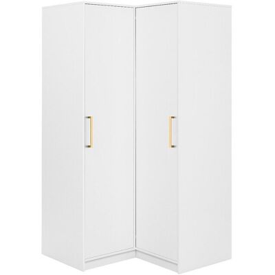Unique Hoekkast met 2 deuren - L115 cm - Wit - LIZANDRO - Wit Unique Hoekkast met 2 deuren - L115 cm - Wit - LIZANDRO - Wit