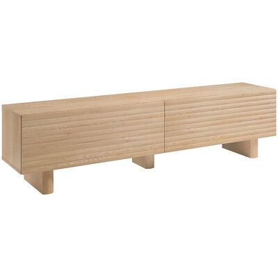 Unique Tv-meubel met 2 deurtjes in MDF - 180 cm - Houteffect - LUDIMA - Natuurlijk licht Unique Tv-meubel met 2 deurtjes in MDF - 180 cm - Houteffect - LUDIMA - Natuurlijk licht