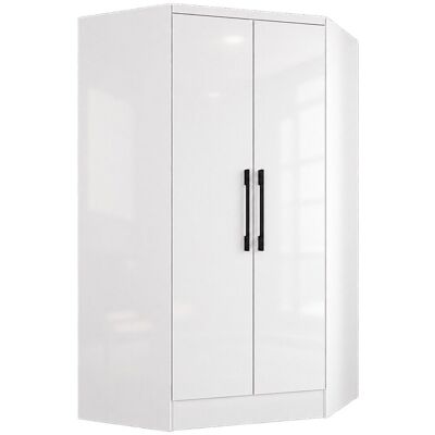 Unique Hoekkast met 2 deuren - L101 cm - Wit - AURALI - Wit Unique Hoekkast met 2 deuren - L101 cm - Wit - AURALI - Wit