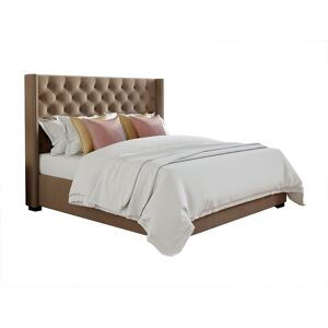Unique Tweepersoonsbed MASSIMO gewatteerd met capitons - 180 x 200 cm - Beige stof - Beige Unique Tweepersoonsbed MASSIMO gewatteerd met capitons - 180 x 200 cm - Beige stof - Beige