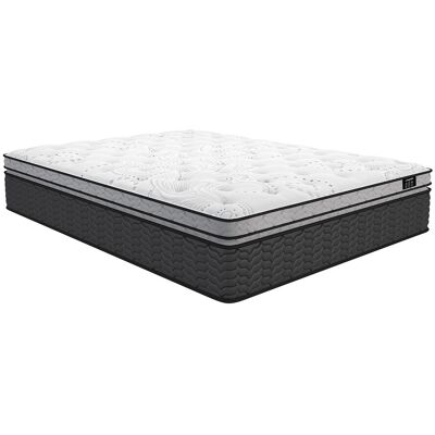 Unique Hybride pocketveringmatras van 180 x 200 cm met geïntegreerde topper van 30 cm dik - GAMIANI van YSMÉE - Wit Unique Hybride pocketveringmatras van 180 x 200 cm met geïntegreerde topper van 30 cm dik - GAMIANI van YSMÉE - Wit