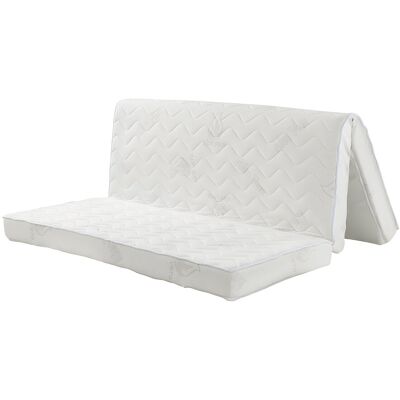 Unique Schuimmatras 140x 190cm voor BZ met aloë vera dikte 12cm - FIESTA van NATUREA - Wit Unique Schuimmatras 140x 190cm voor BZ met aloë vera dikte 12cm - FIESTA van NATUREA - Wit