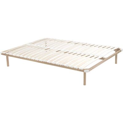 Unique Lattenbodem - Zelf te monteren 160 x 200 cm - 2 x 19 latten - Met poten - Beige - KALISTA van YSMÉE - Beige Unique Lattenbodem - Zelf te monteren 160 x 200 cm - 2 x 19 latten - Met poten - Beige - KALISTA van YSMÉE - Beige