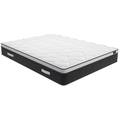 Unique Hybride matras 200 x 200 cm met pocketveren en vormgeheugen dikte 25 cm - ASTRIA Art Collection van YSMÉE - Wit Unique Hybride matras 200 x 200 cm met pocketveren en vormgeheugen dikte 25 cm - ASTRIA Art Collection van YSMÉE - Wit