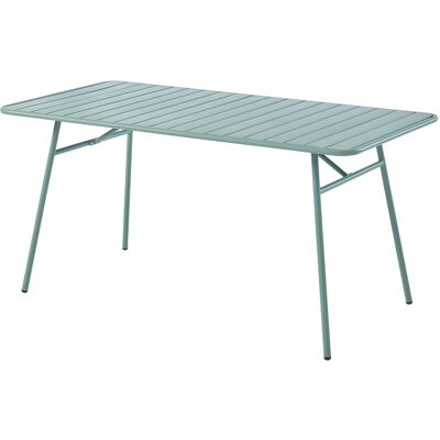 Unique Tuintafel MIRMANDE van metaal - L160 cm - Amandelgroen - Amandelgroen Unique Tuintafel MIRMANDE van metaal - L160 cm - Amandelgroen - Amandelgroen