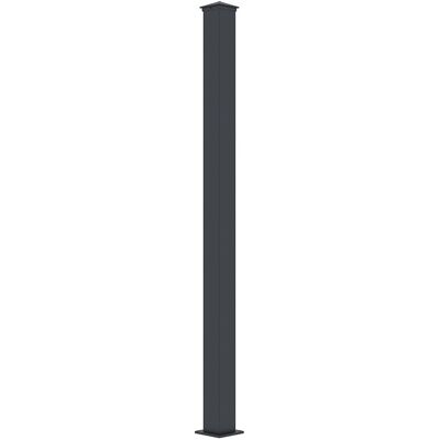 Unique Pijler voor poort in aluminium – D15 cm x H190 cm – Antraciet – NERETO - Antracietgrijs Unique Pijler voor poort in aluminium – D15 cm x H190 cm – Antraciet – NERETO - Antracietgrijs