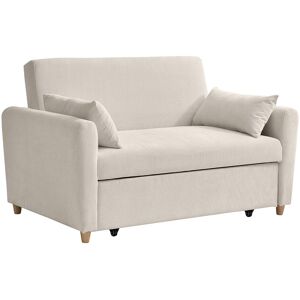 Unique Tweezitsslaapbank van beige ribfluweel AYLA - Beige Unique Tweezitsslaapbank van beige ribfluweel AYLA - Beige