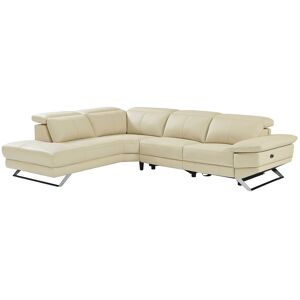 Unique Elektrische relaxzitbank met hoek links van beige vaarsleer PUNO II - Beige Unique Elektrische relaxzitbank met hoek links van beige vaarsleer PUNO II - Beige