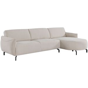 Unique Hoekbank met hoek rechts van beige stof FERIONA - Beige Unique Hoekbank met hoek rechts van beige stof FERIONA - Beige