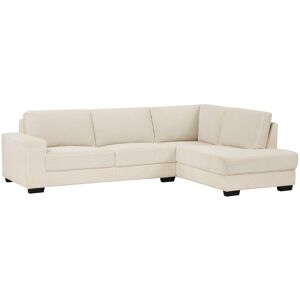 Unique Hoekbank met hoek rechts in ribfluwelen stof kleur beige - MESETA - Beige Unique Hoekbank met hoek rechts in ribfluwelen stof kleur beige - MESETA - Beige