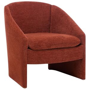 Unique Terracotta-kleurige fauteuil in getextureerde stof TAROLO - Terracotta Unique Terracotta-kleurige fauteuil in getextureerde stof TAROLO - Terracotta