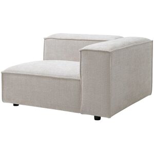 Unique Hoekfauteuil rechts in beige chenillestof RUZOLO - Beige Unique Hoekfauteuil rechts in beige chenillestof RUZOLO - Beige