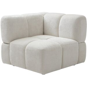 Unique Hoekfauteuil in gestructureerde stof gebroken wit CARLIVI - Gebroken wit Unique Hoekfauteuil in gestructureerde stof gebroken wit CARLIVI - Gebroken wit