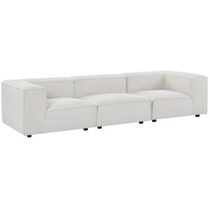Unique Modulaire vierzitsbank in beige ribfluweel RUZOLO - Beige Unique Modulaire vierzitsbank in beige ribfluweel RUZOLO - Beige