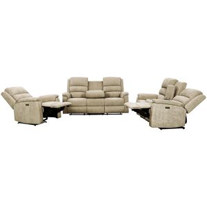 Unique Elektrische relax-3-+2-+1-zitsbank van taupe stof NEVERS - Taupe Unique Elektrische relax-3-+2-+1-zitsbank van taupe stof NEVERS - Taupe