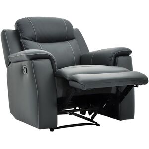 Unique Relaxfauteuil EVASION van leer - grijs - Antracietgrijs Unique Relaxfauteuil EVASION van leer - grijs - Antracietgrijs