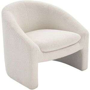 Unique Fauteuil in wit bouclé OSSANA - Wit Unique Fauteuil in wit bouclé OSSANA - Wit