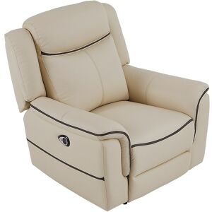 Unique Elektrische relax-fauteuil van beige leer ADELIO - Beige Unique Elektrische relax-fauteuil van beige leer ADELIO - Beige