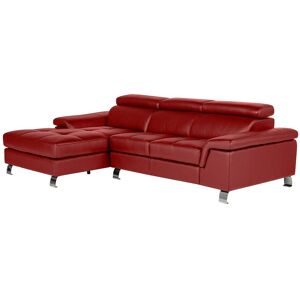 Unique Hoekbank van leer MISHIMA - Rood - Hoek links - Rood Unique Hoekbank van leer MISHIMA - Rood - Hoek links - Rood