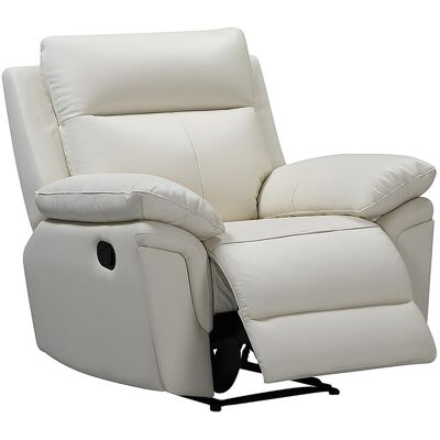 Unique Relaxfauteuil van buffelleer PAKITA - Ivoor - Ivoor Unique Relaxfauteuil van buffelleer PAKITA - Ivoor - Ivoor