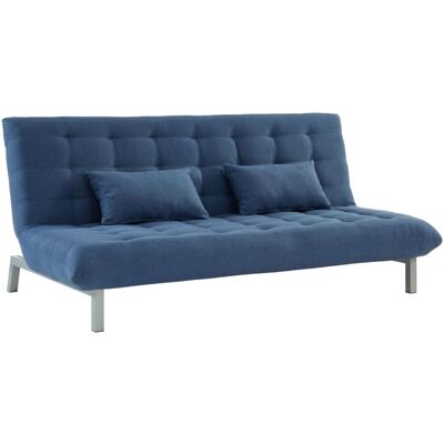 Unique Driezits bedbank van stof HORNET - Blauw - Blauw Unique Driezits bedbank van stof HORNET - Blauw - Blauw