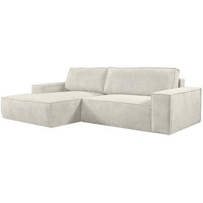 Unique Hoekslaapbank AMELIA van PASCAL MORABITO - Ribfluweel - Beige - Hoek links - Beige Unique Hoekslaapbank AMELIA van PASCAL MORABITO - Ribfluweel - Beige - Hoek links - Beige