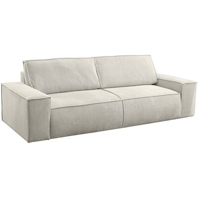 Unique Vierzitsslaapbank AMELIA van PASCAL MORABITO - Ribfluweel - Beige - Beige Unique Vierzitsslaapbank AMELIA van PASCAL MORABITO - Ribfluweel - Beige - Beige