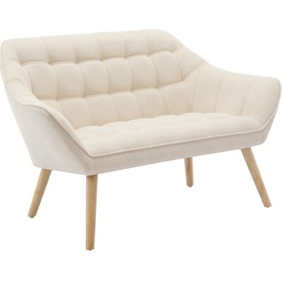 Unique Tweezitsbank van beige stof CASERTA - Beige Unique Tweezitsbank van beige stof CASERTA - Beige