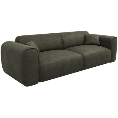 Unique Vierzitsslaapbank express in groene textuurstof - Slaapoppervlak 160 cm - POGNIA - Kaki Unique Vierzitsslaapbank express in groene textuurstof - Slaapoppervlak 160 cm - POGNIA - Kaki